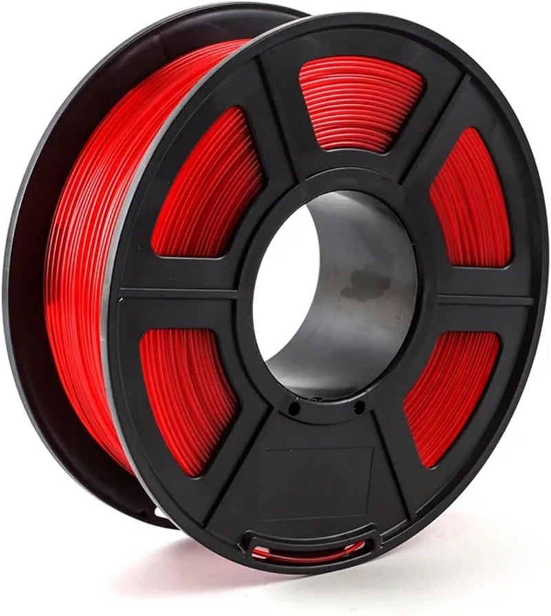 PETG 3D Printer Filament 1.75mm 1KG (2.2LBS) – Plastic Consumables for 3D Printers(Transparent Red) - Image 5