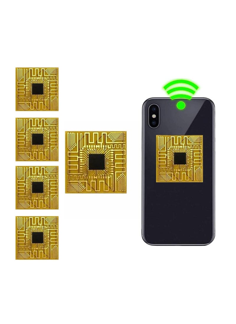 SYOSI 5Pcs Cellphone Signal Booster, Signal Antenna Booster Cell Phone Signal Booster, Signal Enhancement Booster Sticker for Outdoor Camping  with Any Model of Mobile Phone  - Image 1
