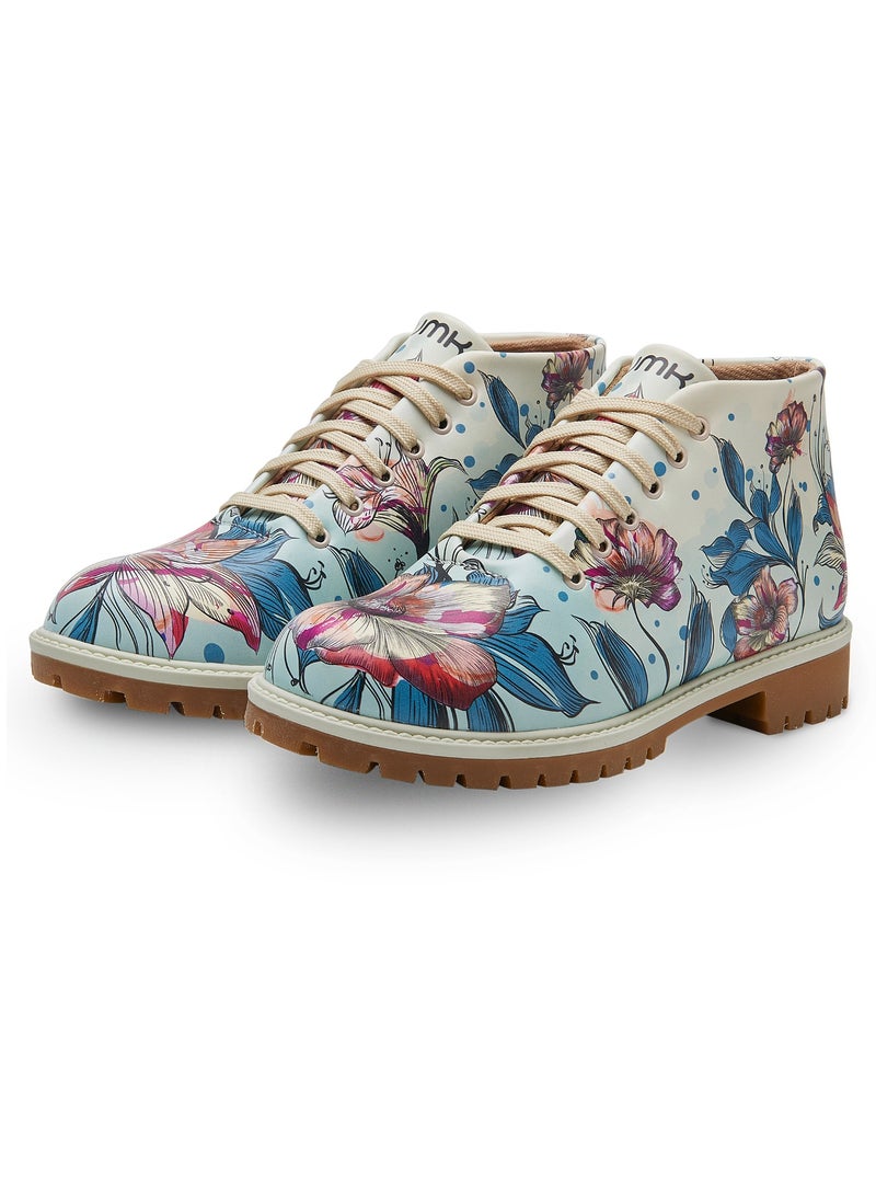 Mumka Multicolor Flowers Boots - Image 4