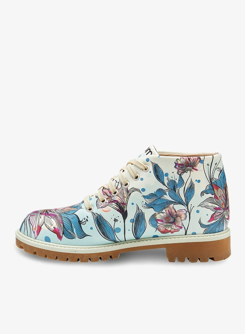 Mumka Multicolor Flowers Boots