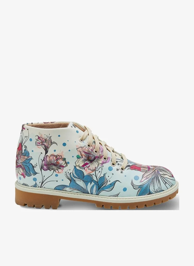 مومكا بوت أزهار متعددة الألوان