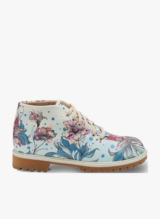 Mumka Multicolor Flowers Boots - Image 1