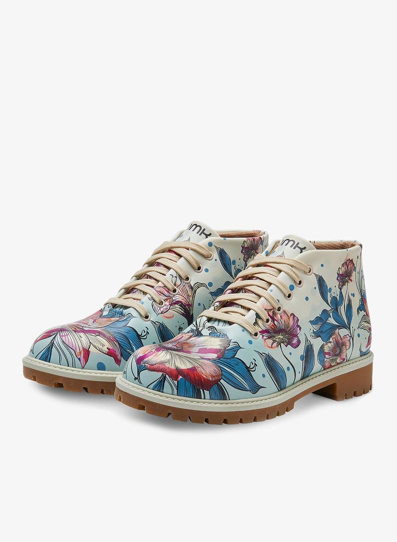 Mumka Multicolor Flowers Boots - Image 4