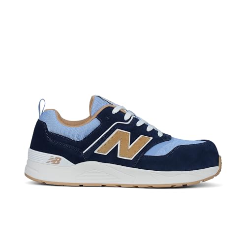 New Balance Men's Elite Lite Electrical Hazard Medium Composite Toe, Industrial Work Shoe Lightweight & Slip Resistant, Blue Coffee, 9 - Image 1