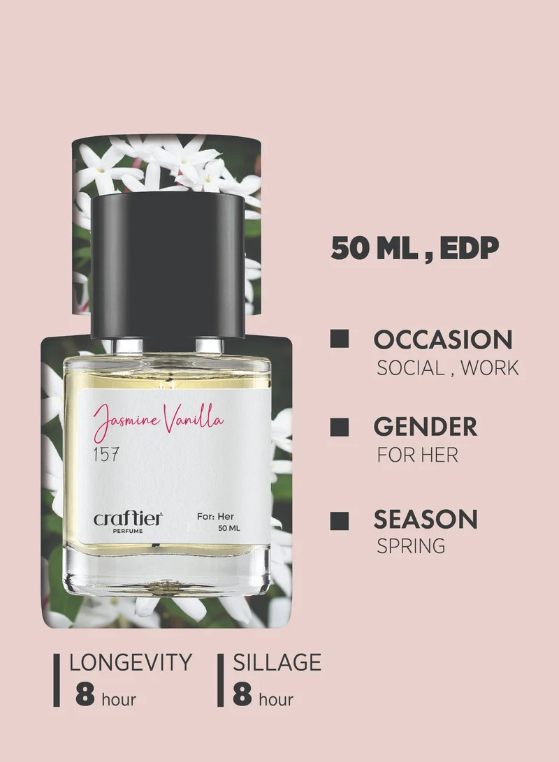 Craftier Perfume Inspired-Good Fortune for Women JASMINE VANILLA - Inspired of-GOOD FORTUNE, Eau De Parfum for Women - 50ml, Long Lasting Floral Fragrance Upto 8 Hrs, Travel Size Women's Perfume for Women | Best Price UAE