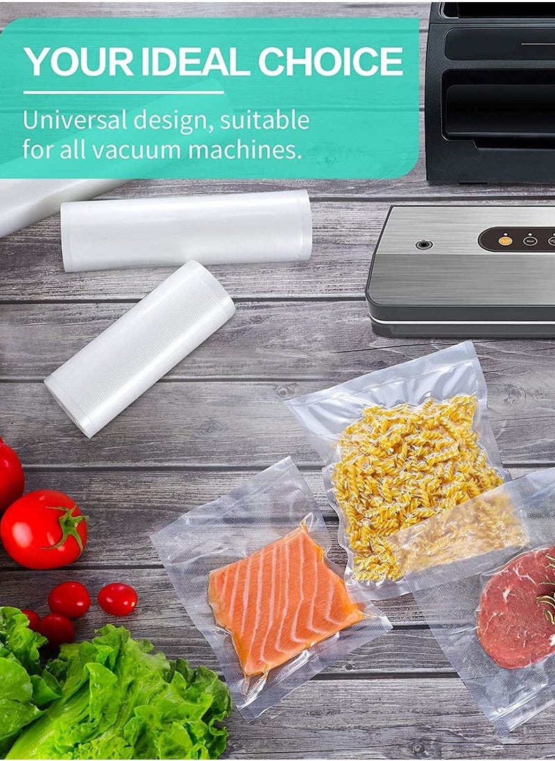 Vacuum Sealer Bags 2 Rolls Textured Vacuum Sealer Bags for Food Saver Great for vac storage Food Saver Vacuum Sealer Bags Rolls 22 * 500CM(8.7*Long200INCH)