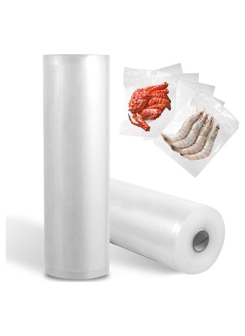 Vacuum Sealer Bags 2 Rolls Textured Vacuum Sealer Bags for Food Saver Great for vac storage Food Saver Vacuum Sealer Bags Rolls 22 * 500CM(8.7*Long200INCH)