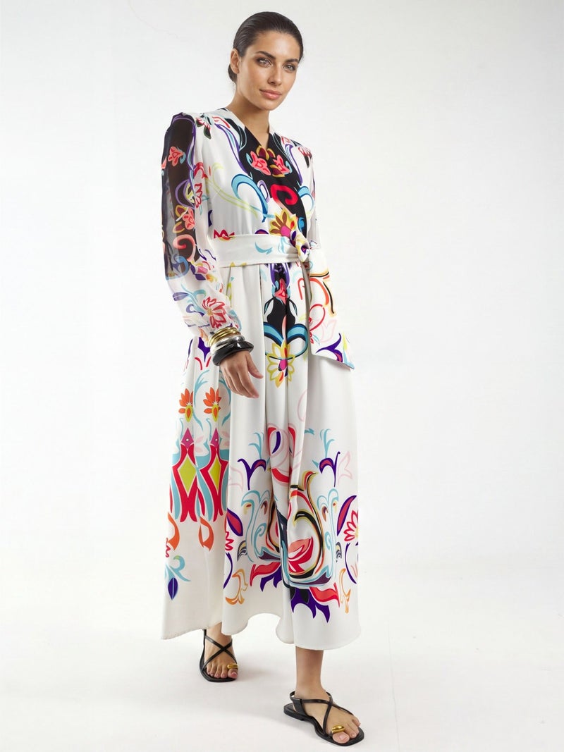 Jennyfer Floral Print Maxi A-Line Dress - Image 2