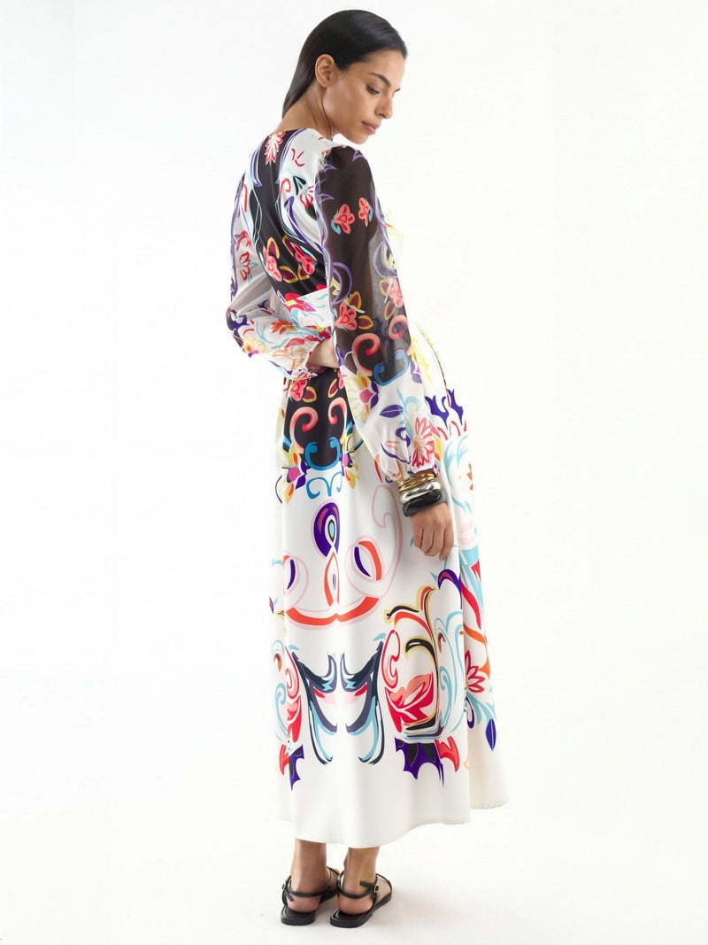 Jennyfer Floral Print Maxi A-Line Dress - Image 3
