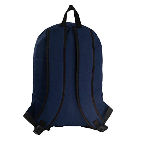 K-Cliffs Classic Bookbag Basic Backpack Simple School Book Bag Casual Student Daily Daypack 18 Inch with Curved Shoulder Straps Navy Blue - Image 5