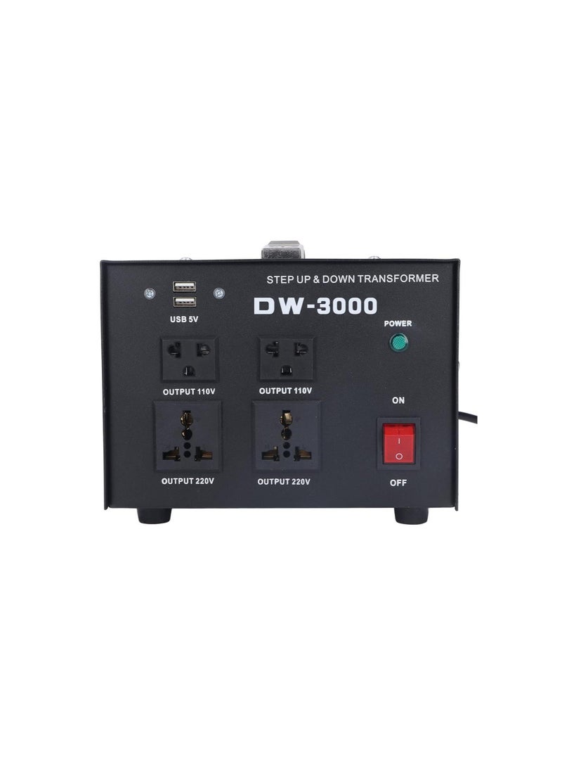silvercnc - Voltage Converter Transformer 3000W Multiple Step Up AC Voltage Converter for Various Electrical Appliances (US Plug) - Image 1