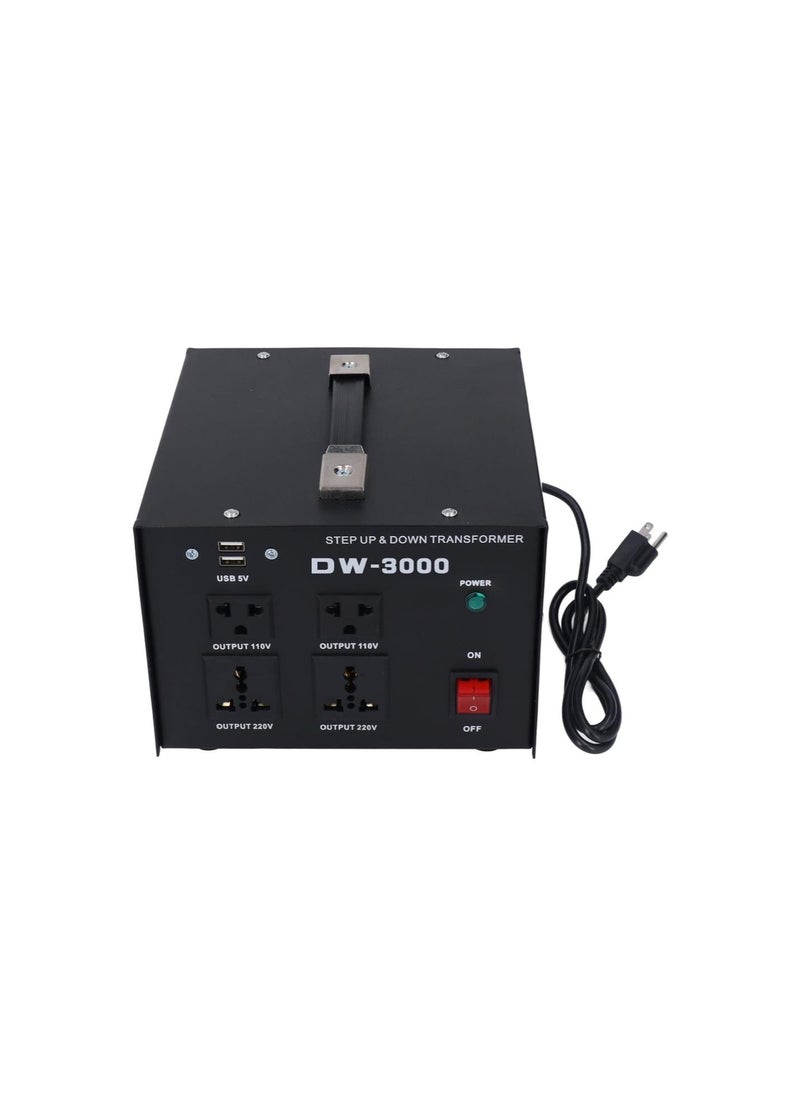 silvercnc - Voltage Converter Transformer 3000W Multiple Step Up AC Voltage Converter for Various Electrical Appliances (US Plug) - Image 1