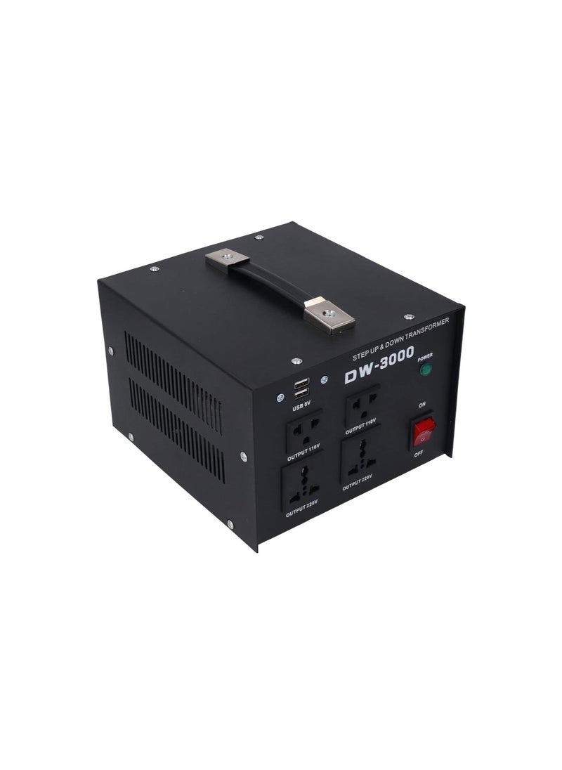 silvercnc - Voltage Converter Transformer 3000W Multiple Step Up AC Voltage Converter for Various Electrical Appliances (US Plug) - Image 1