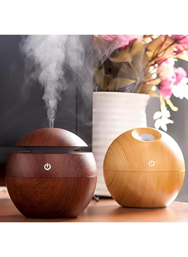 CIRKLE STREET Cirkle Street Cool Mist Ultrasonic Humidifier Essential Oil Diffuser LED Night Light for Home Office Car  - Image 2