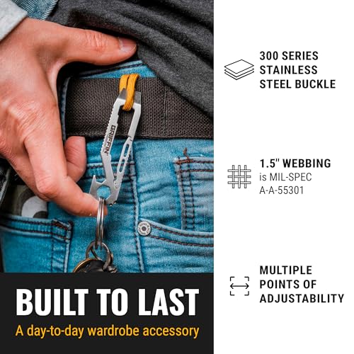 Wazoo Cache Belt, Anti-Theft Everyday Carry Belt for Travel and Outdoors - Stainless-Steel Buckle, Hidden Sleeve, Made in USA (Black, Medium) - Image 4