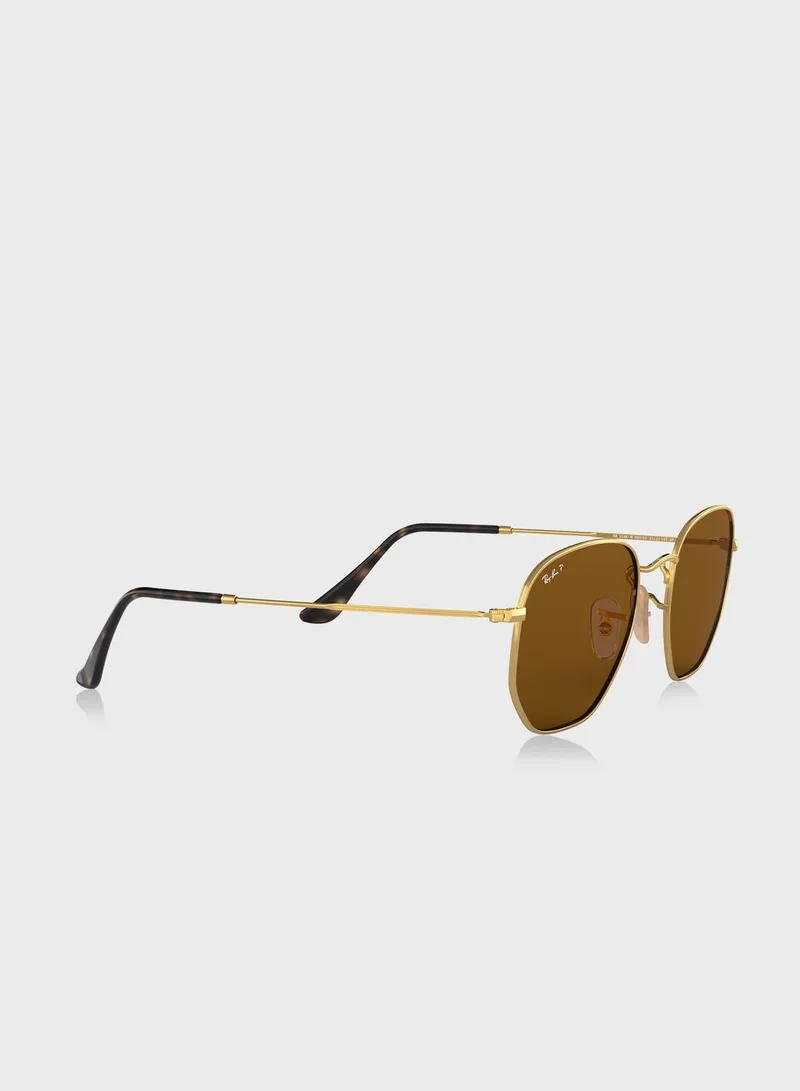 Ray-Ban 0Rb3548N Hexagonal Sunglasses