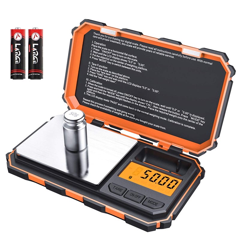 AMIR Digital Pocket Scale Gram Scale 200g001g 6 Units Conversion Smart Scale with Calibration and Tare Function LCD Display for Food Coffee Jewelry Medicine Herb