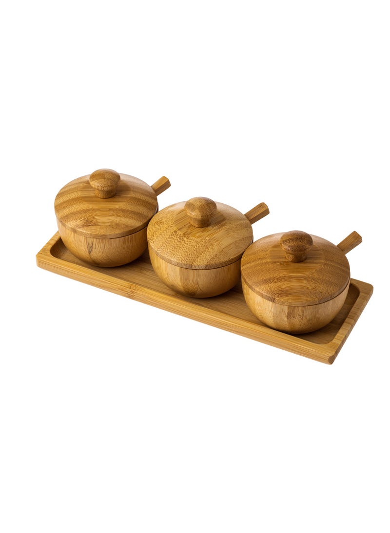 Dania 7-Piece Spice Box Set Brown 25 x 9 x 2cm  - Image 1
