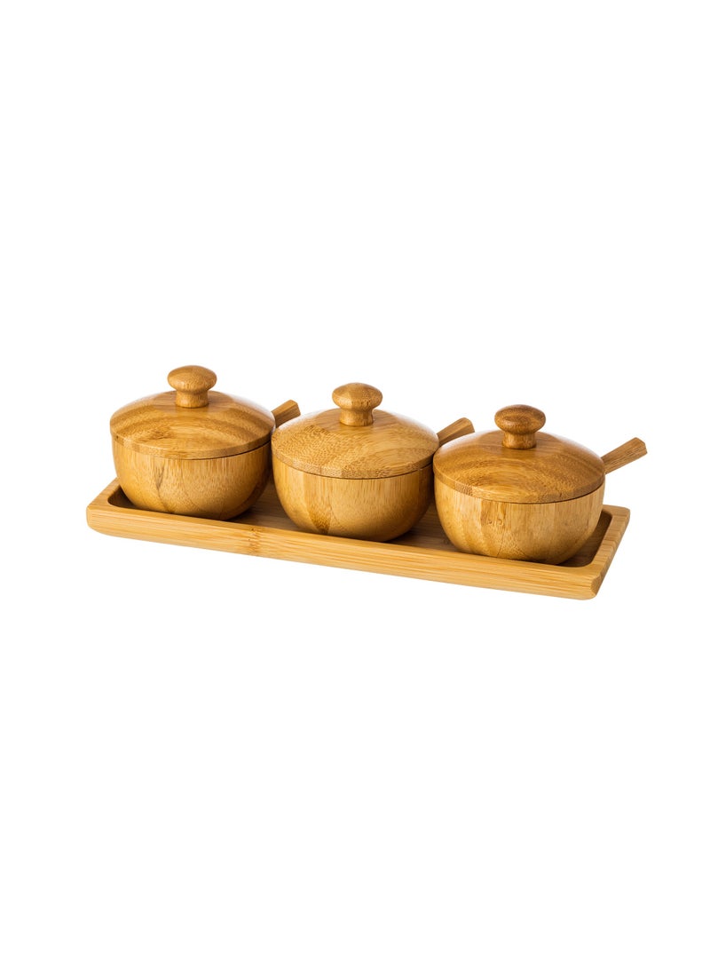 Dania 7-Piece Spice Box Set Brown 25 x 9 x 2cm  - Image 2