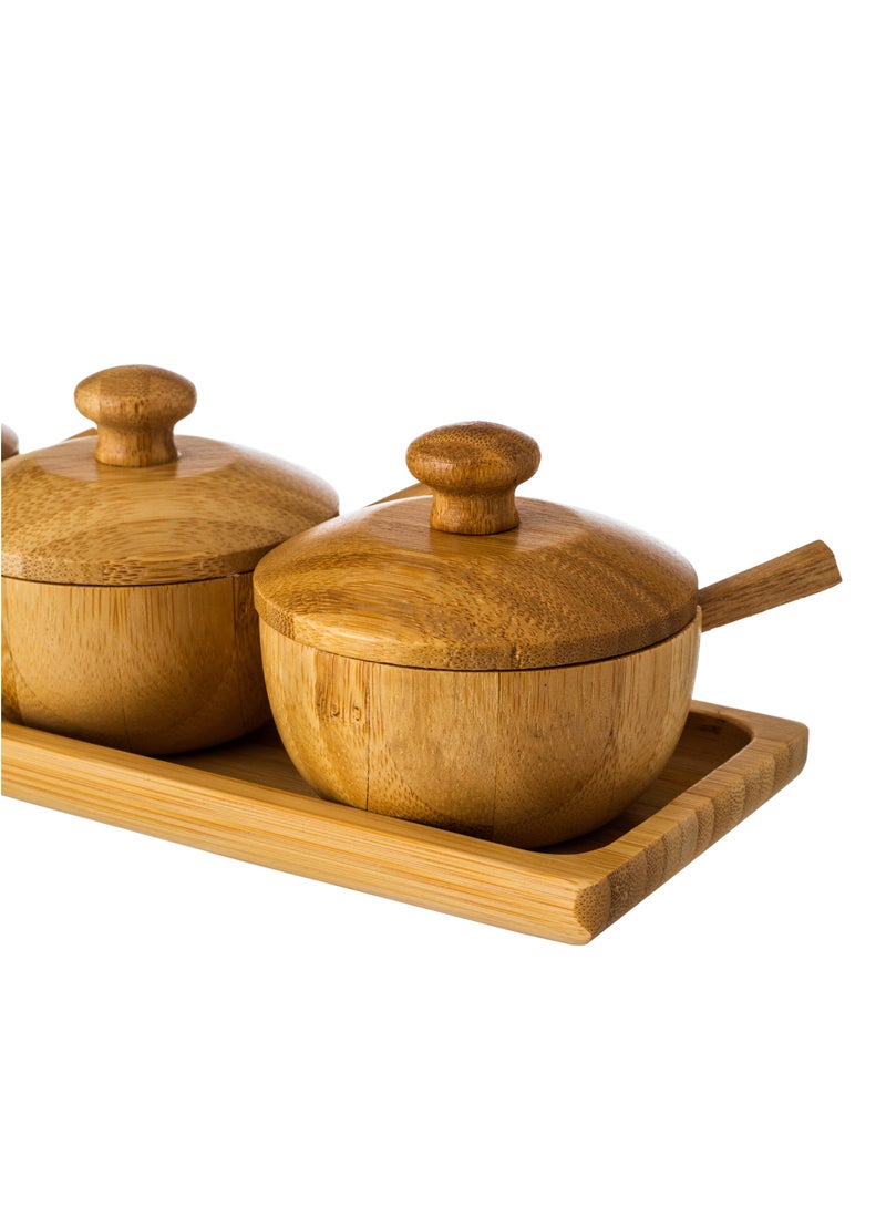 Dania 7-Piece Spice Box Set Brown 25 x 9 x 2cm  - Image 4