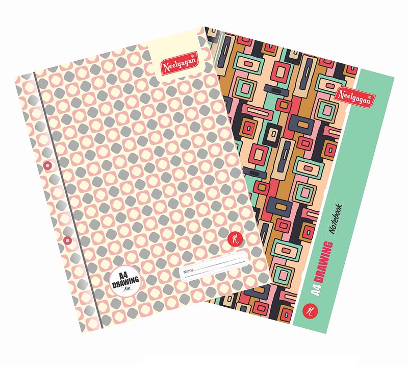 Neelgagan Drawing File A4, (22cm X 31cm), (Thread File), Printed,- Pack of 6 - Image 5