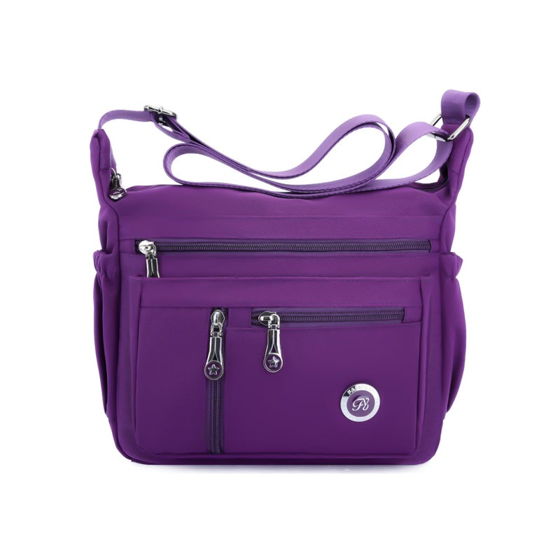 Fabuxry Purses And Shoulder Handbags For Women Crossbody Bag Messenger Bags (Purple) - Image 1