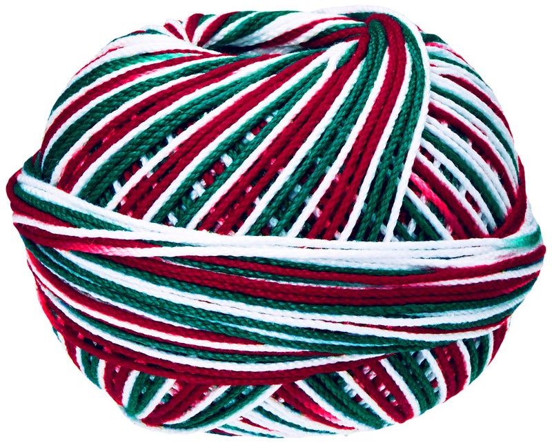 Handy Hands Lizbeth Egyptian Cotton Crochet Thread, Tatting Thread, and Knitting Thread Size 3 (50 Grams 120 Yards) – HH03116, Christmas Delight - Image 4