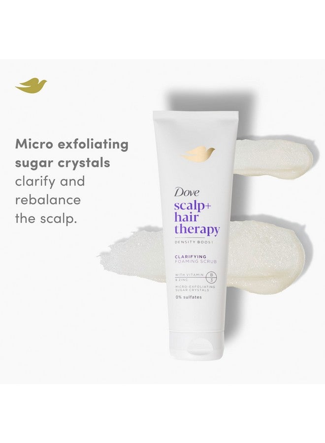 Dove Density Boost Clarifying Foaming Scrub Scalp + Hair Therapy for gentle scalp exfoliation, with Vitamin B3, Zinc and 0% sulfates, 9 oz - Image 2