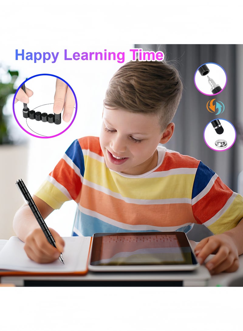 Magnetic Pen Multifunctional Metal Pen Fingertip Toys for Adults or Children Stress Relief Gift Creative Building Block Toys Gel Pen with 5 Refills  - Image 4