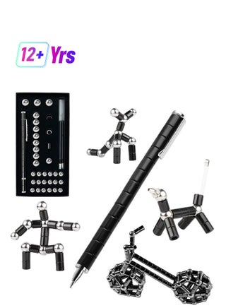 Magnetic Pen Multifunctional Metal Pen Fingertip Toys for Adults or Children Stress Relief Gift Creative Building Block Toys Gel Pen with 5 Refills - pzsku/Z806FAA37C0AAEF209F3BZ/45/1749119046/49c9cb95-22b8-4833-b72f-01cd38e15c3d