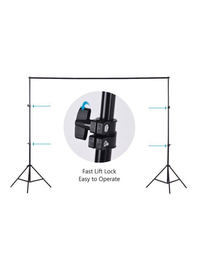 Photography Background Stand Live Broadcast Green Screen Stand Retractable Horizontal Bar Floor Tripod Portrait Gantry Background Stand - Image 2
