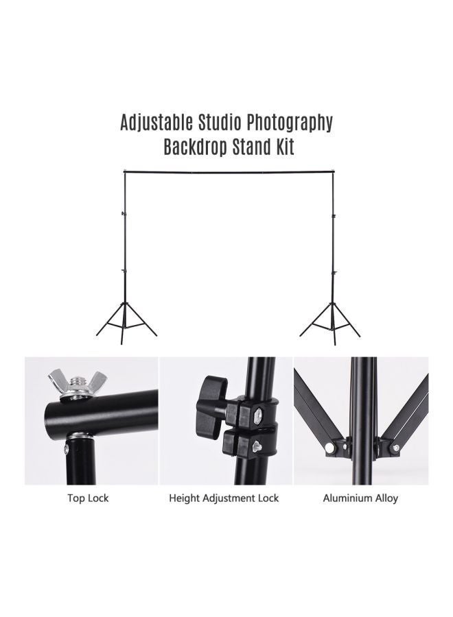 Photography Background Stand Live Broadcast Green Screen Stand Retractable Horizontal Bar Floor Tripod Portrait Gantry Background Stand - Image 4