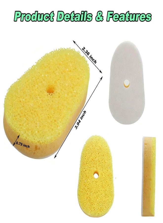BoAn 6 Pack Dish Wand Sponge Refills Compatible with Scrub Daddy - Non-Scratch, Rich Foam for Easy Grease Removal, Durable Dish Scrubber Heads for Kitchen Cleaning + Magic Sponge - Image 3