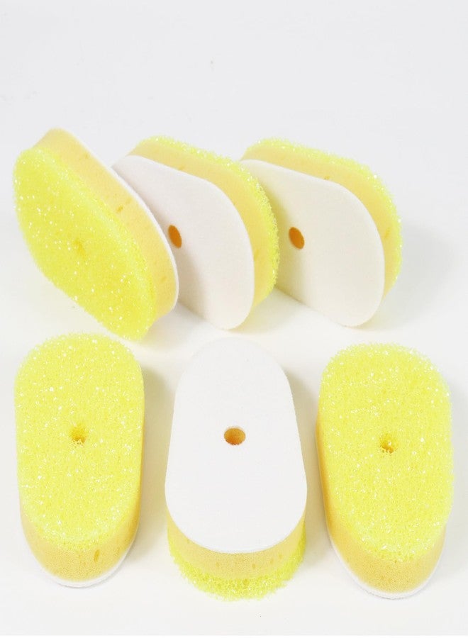 BoAn 6 Pack Dish Wand Sponge Refills Compatible with Scrub Daddy - Non-Scratch, Rich Foam for Easy Grease Removal, Durable Dish Scrubber Heads for Kitchen Cleaning + Magic Sponge - Image 1