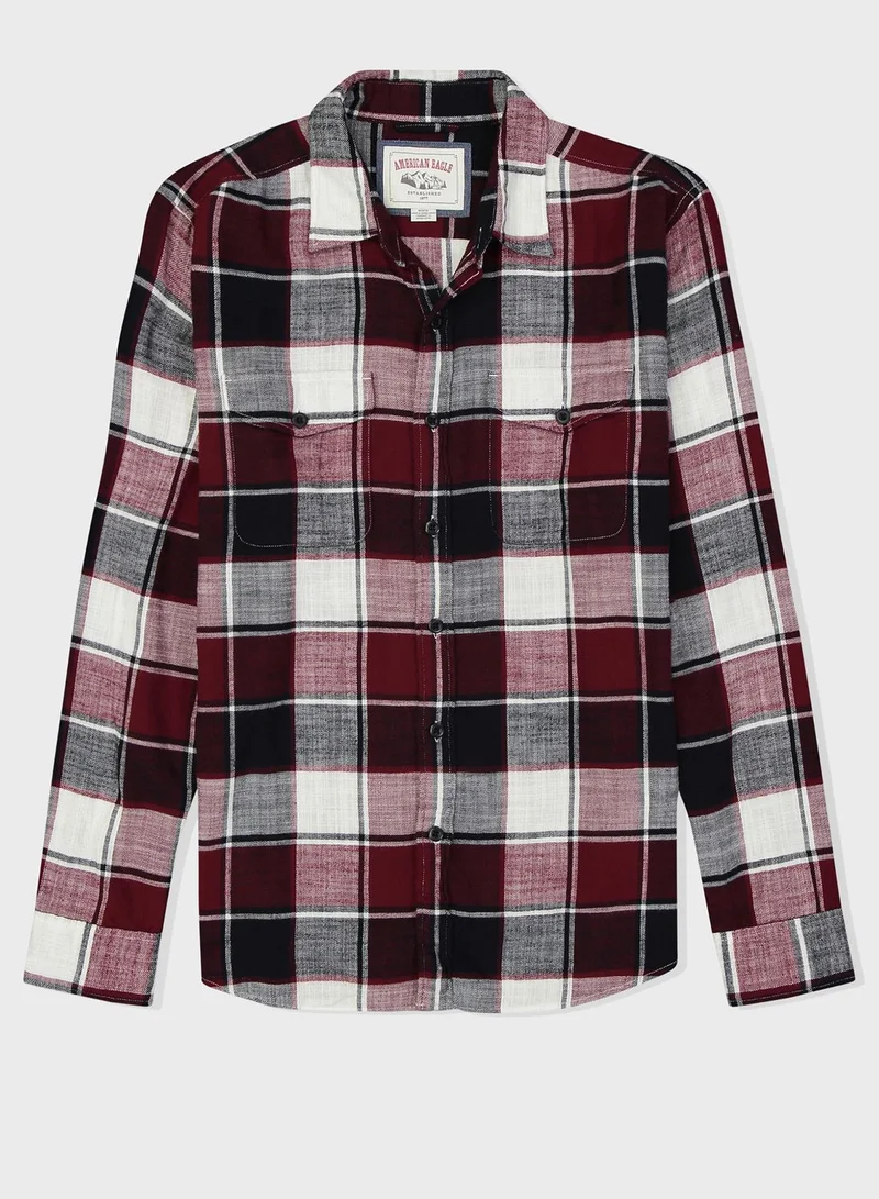 American Eagle Checked Regular Fit Shirt