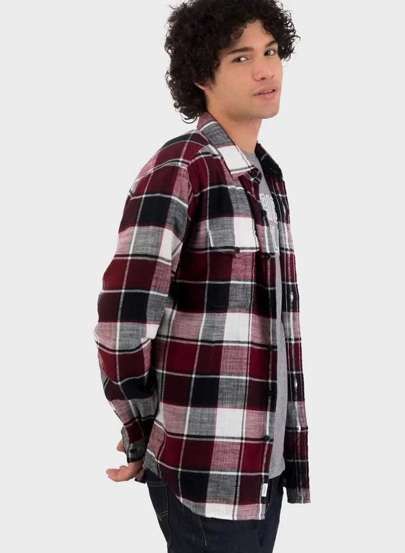 American Eagle Checked Regular Fit Shirt