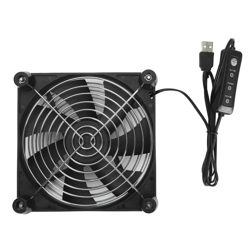 140mm Computer Fan 3 Speed 5V USB Powered 2800RPM Portable Computer Case Cooling Fan for Tablet TV Receiver Router DVR - Image 5