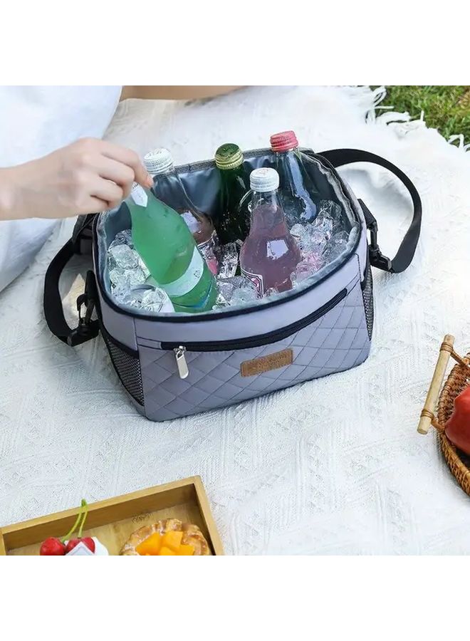 Pink Insulated Thermal Beverage Cup Carrier Pouch Travel Lunch Bag - Image 2