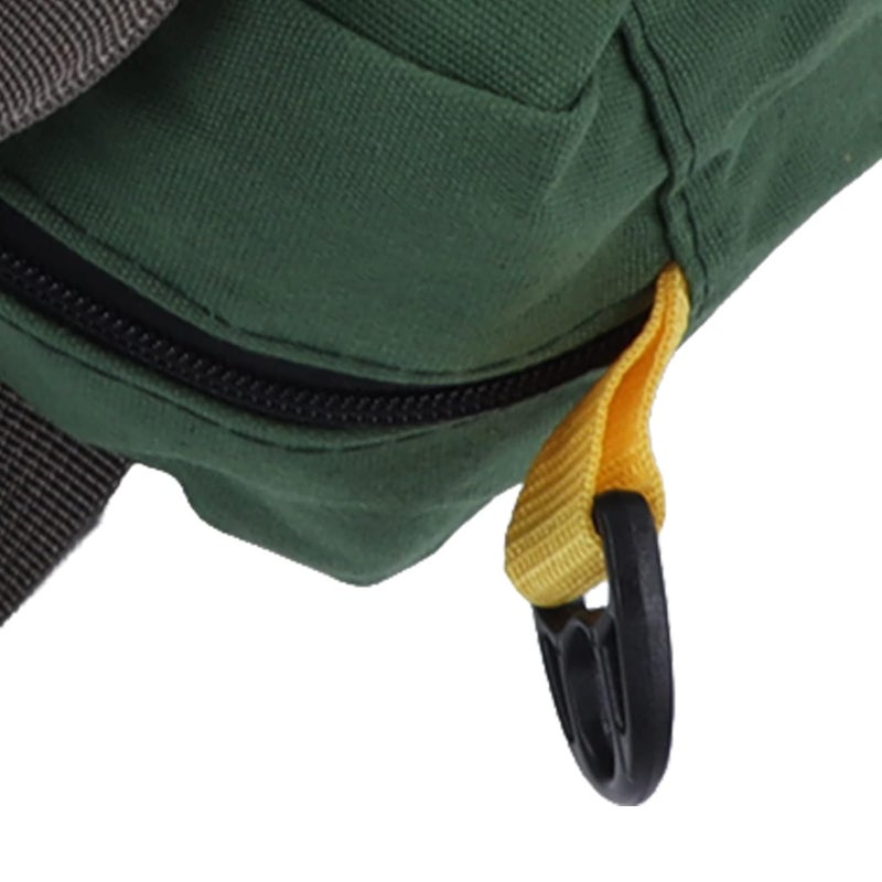 كلاراكو أداة قماشية واسعة الفم، حقيبة أدوات محمولة، حقيبة أدوات قماشية مقاومة للماء عالية السعة واسعة الفم، حقيبة تخزين للفنيين (16 بوصة) - Image 5