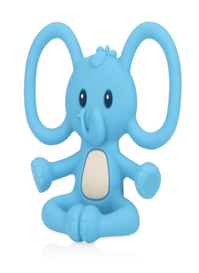 Nuby Nuby Yogis All Silicone Soothing Teether, Elephant  - Image 1