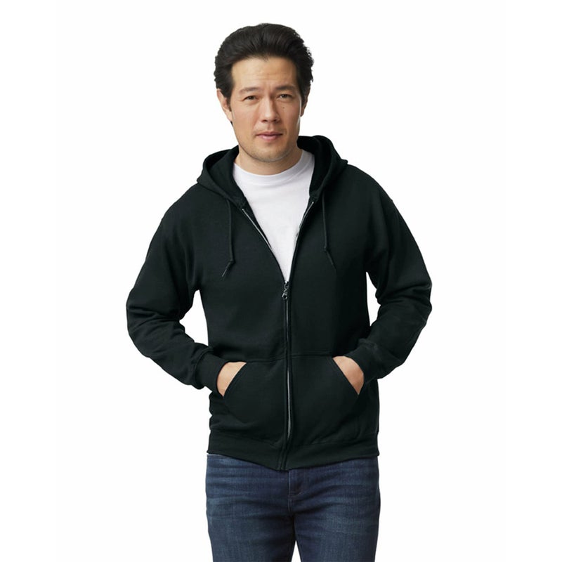 Gildan UGP Campus Apparel Gildan mens Fleece Zip Hooded Sweatshirt, Style G18600 Shirt, Black, 3X-Large US - Image 1