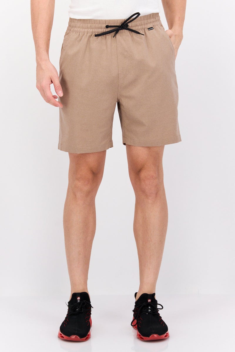 Hurley Men Sportswear Fit 7 Inseam Training Shorts, Brown - Image 1