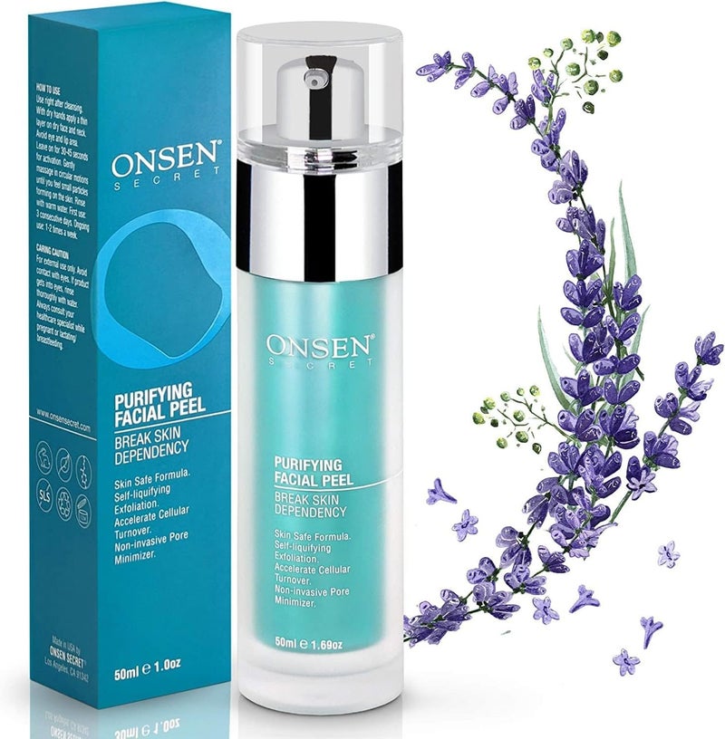 Onsen Secret Purifying Facial Peel - Exfoliating Gel for Blackhead Removal and Skin Renewal, 50ml - Image 1