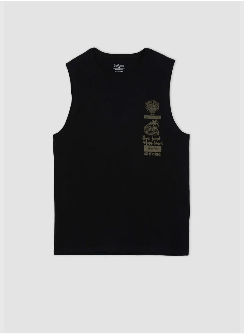 DeFacto Regular Fit Vest Top with Print