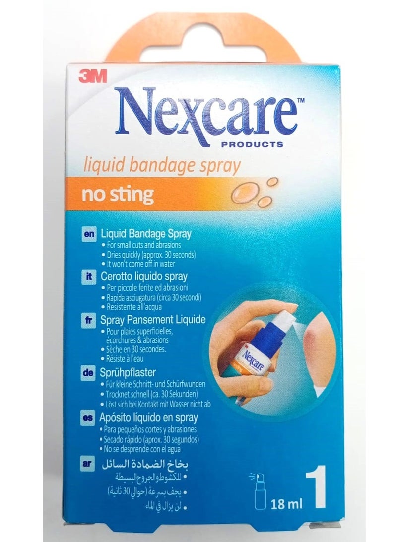 3M Nexcare Liquid Bandage Spray, 18 ml, 1/Pack - Image 1
