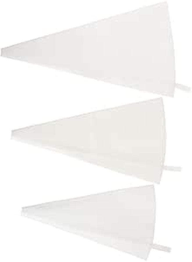3 Pcs Reusable Cotton Piping Bags Set For Cake Decorating Pastry Bakery Easy To Clean - Image 1