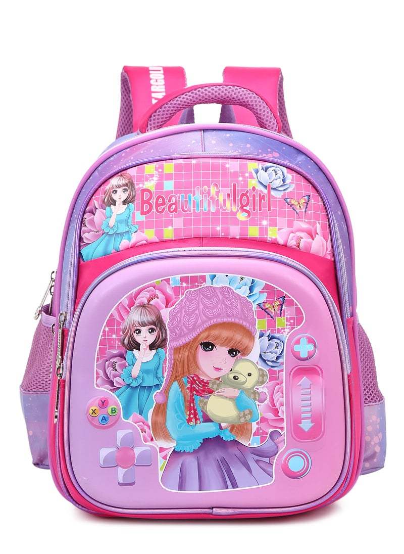 Stargold Baby Backpack For Baby Girls With Adjustable Strap For School 14 Inch 
