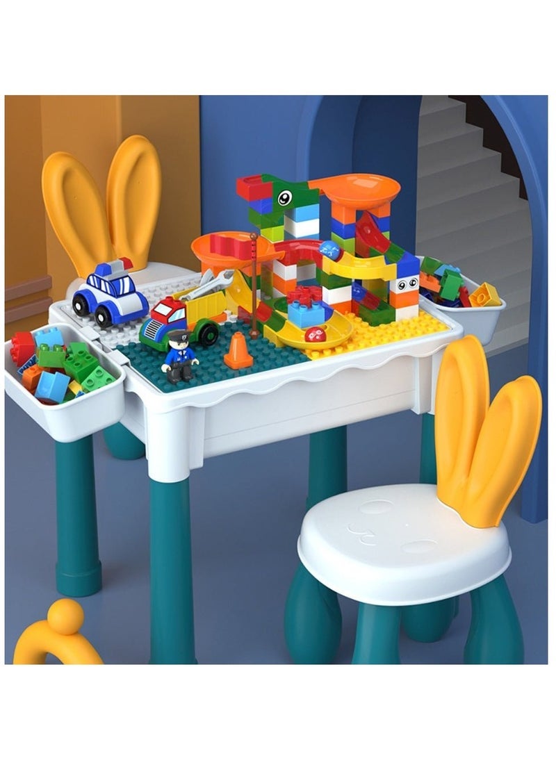 2-in-1 Cube Table and Educational Desk for Kids 114 Pieces - Image 2