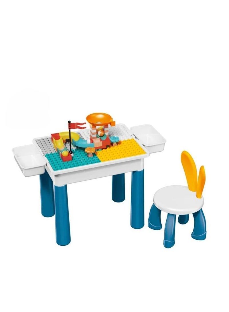 2-in-1 Cube Table and Educational Desk for Kids 114 Pieces - Image 4