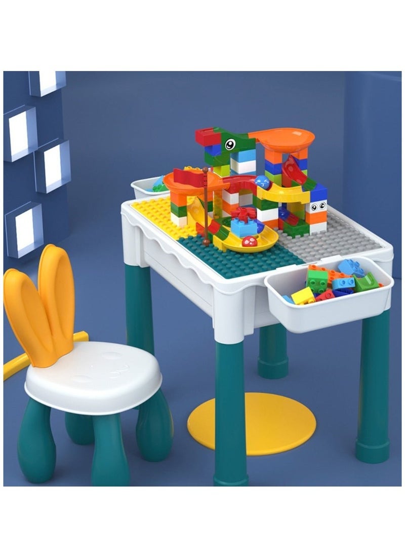 2-in-1 Cube Table and Educational Desk for Kids 114 Pieces - Image 3